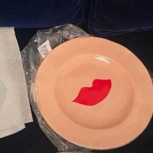 NWT Clare V for Anthropologie lips dessert plate